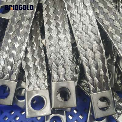 0.15mm stainless steel grounding and bonding braid 120A flexible stainless steel connector china supplier