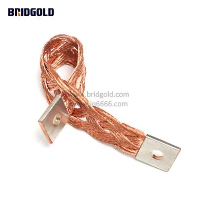 600a copper grounding straps earthing straps (braided ground earth bond jumper) new design