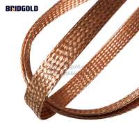 Low price bare braided copper wire manufacturer 70mm2 tinned copper braid free sample