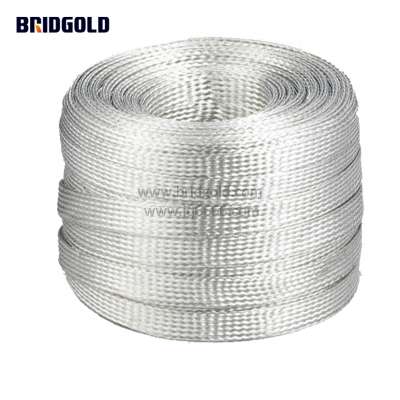 Flat tinned copper braid 1'' width 50' Length, great quality braided ground wire copper