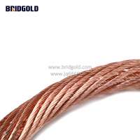 Stranded Flexible Copper Connectors Wire Tinned Copper Round Braided Wires