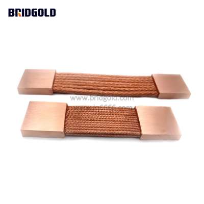 round braided copper flexibles earth ground strap free samples copper stranded conductor