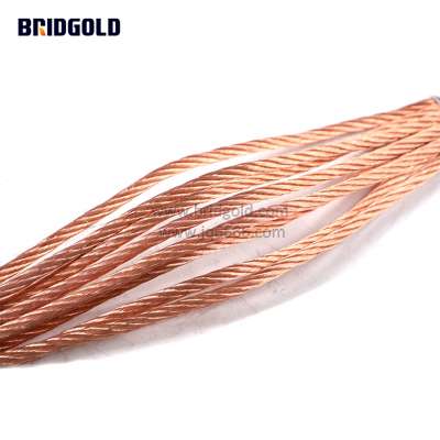 Factory price rope stranded copper wire Round shape bare braided wire rope