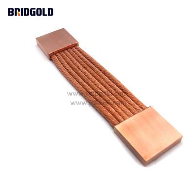 free sample copper earth strap tinned flexible copper braid earth bond China supplier