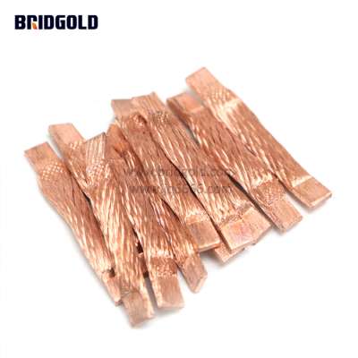 New design spot welding bare carbon brush wire, highly flexible round stranded copper wire for carbon brush